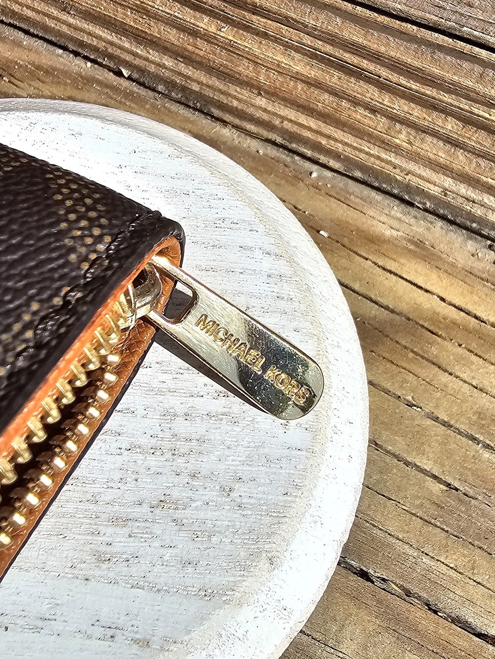 Michael Kors Brown Leather Wallet - Picture 7 of 7